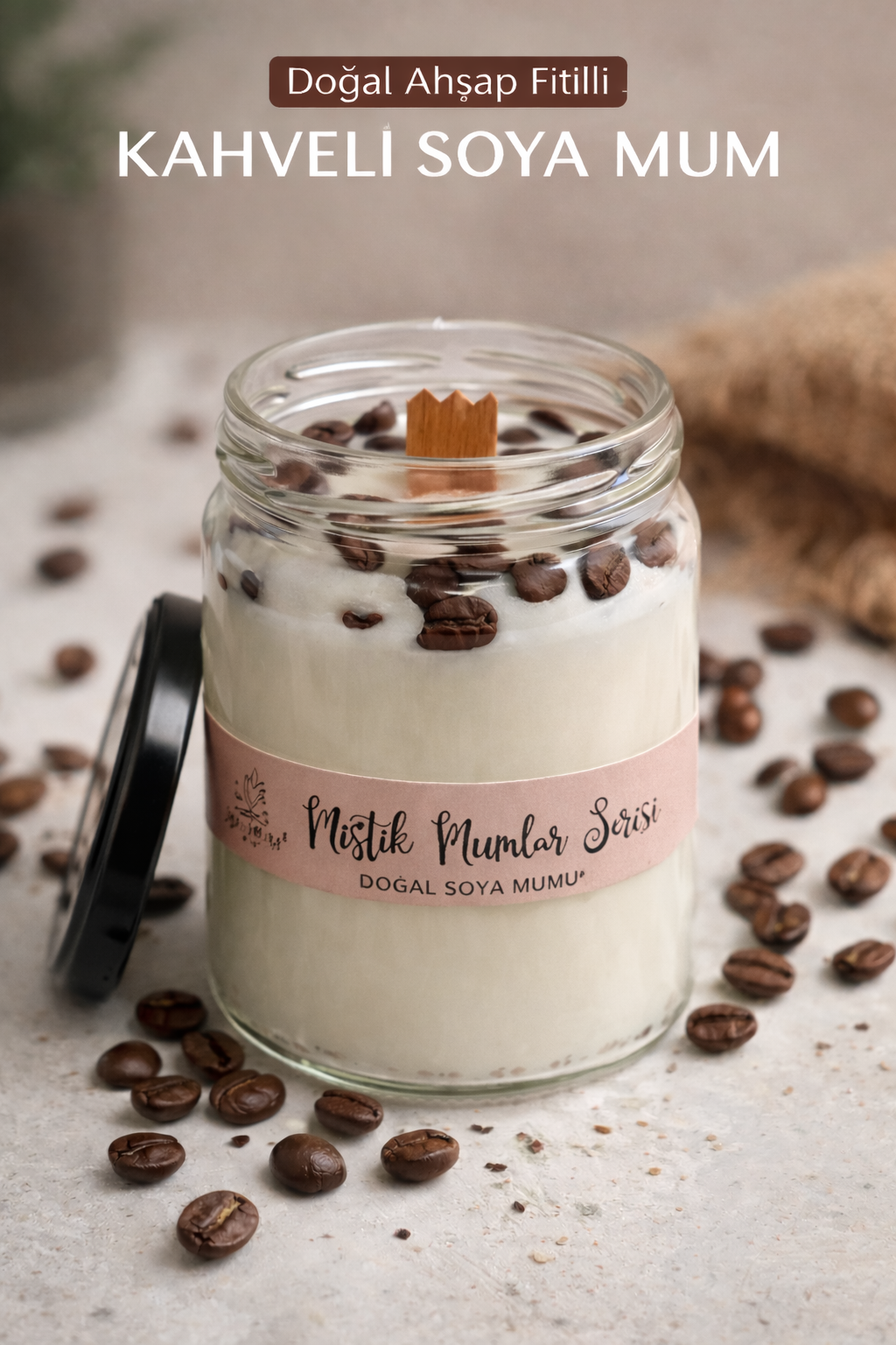 Aromaterapi Soya Mumu Kahve Kokulu 260 gr