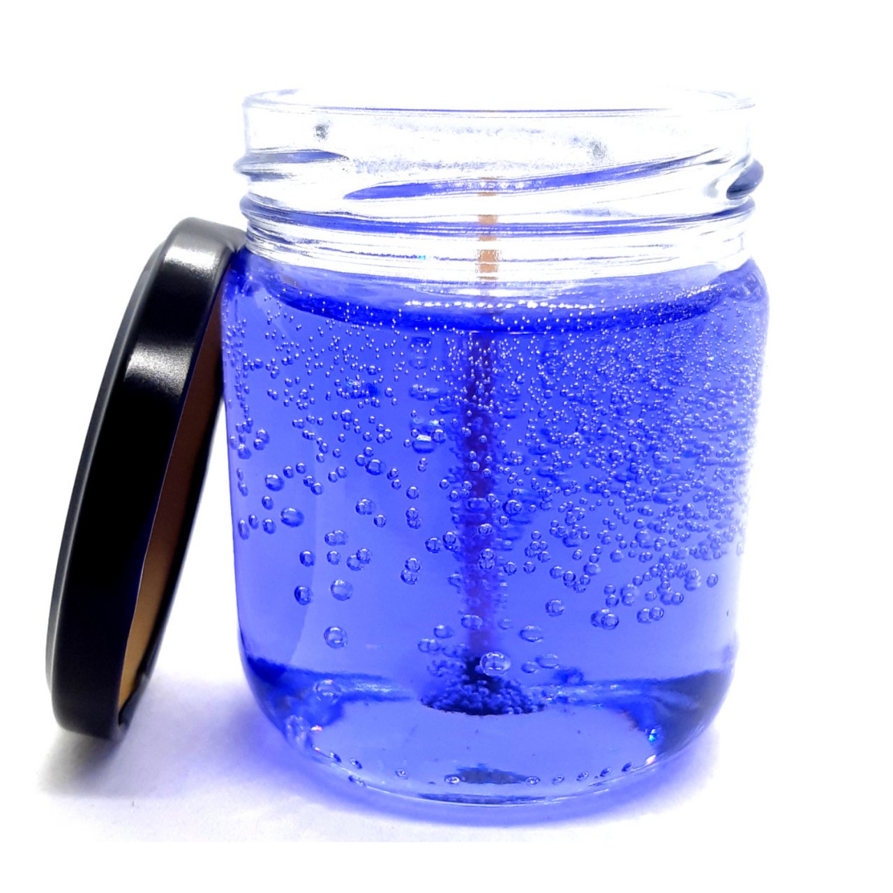 Renkli Sade Dekoratif Jel Mum 260 gr Büyük