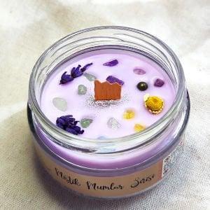 Zenginlik Bolluk Bereket Soya Mumu Doğal Taşlı 300 gr