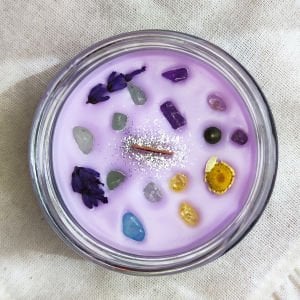 Zenginlik Bolluk Bereket Soya Mumu Doğal Taşlı 300 gr