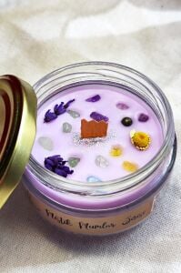 Zenginlik Bolluk Bereket Soya Mumu Doğal Taşlı 300 gr