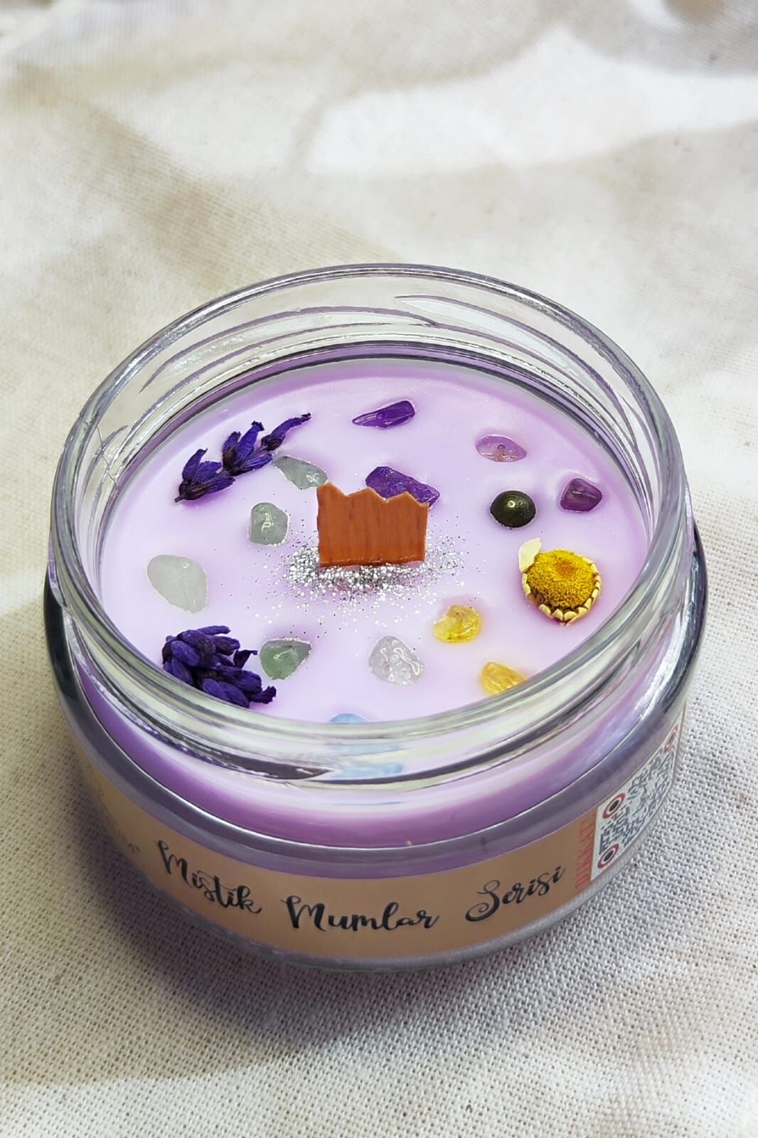 Zenginlik Bolluk Bereket Soya Mumu Doğal Taşlı 300 gr