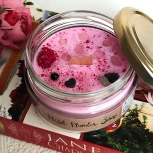 Venüs Aşkta Huzur Soya Mumu Doğal Taşlı 300 gr