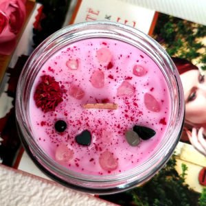 Venüs Aşkta Huzur Soya Mumu Doğal Taşlı 300 gr