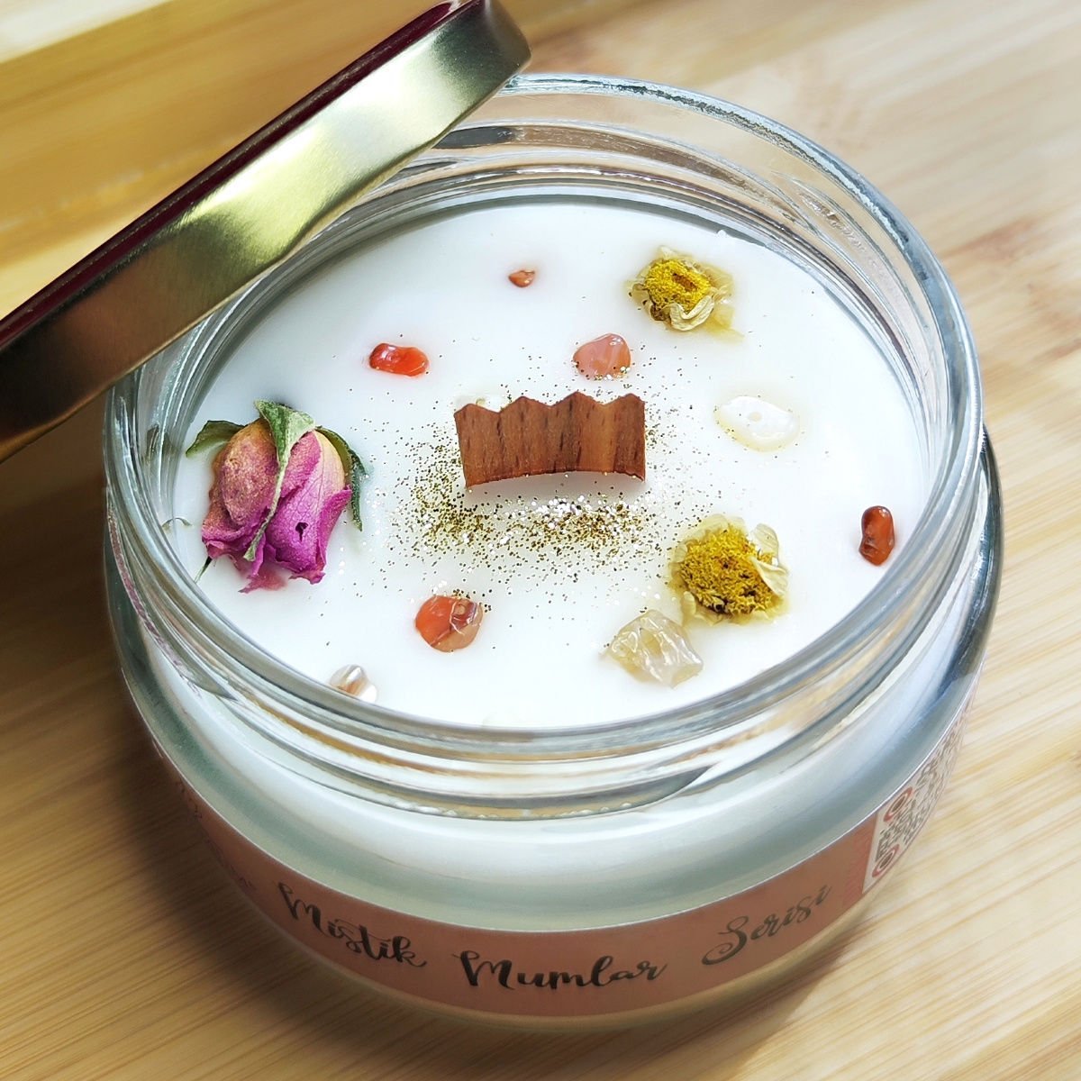 Duygusal Denge Anti Stres Soya Mum Doğal Taşlı