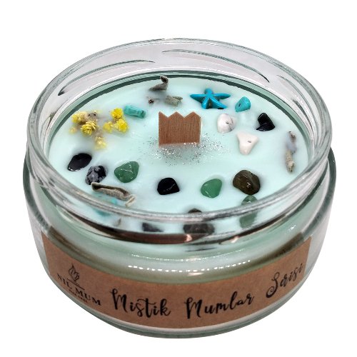 Ruhsal Huzur Spiritüel Soya Mumu Doğal Taşlı 300 gr