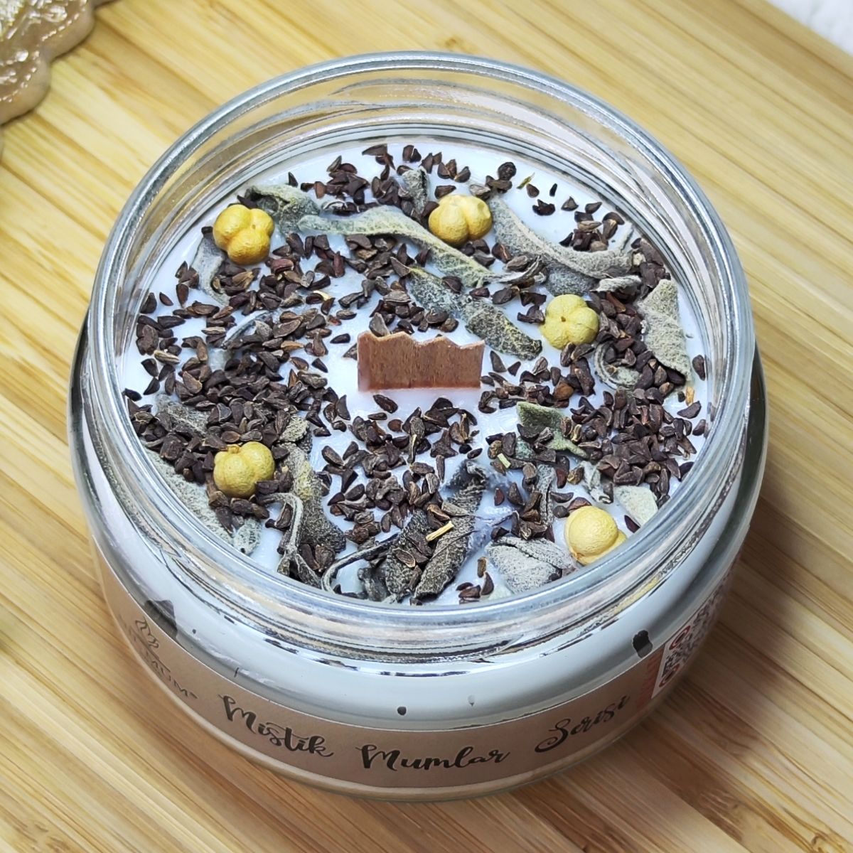 Aromaterapi Arınma Mumu Adaçayı Üzerlik Tohumu 300 gr
