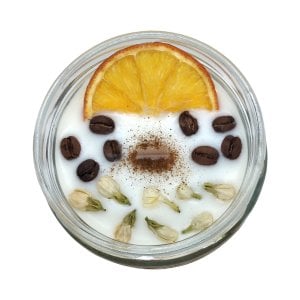 Aromaterapi Mum Portakal ve Kahveli Tarçın kokulu