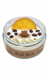 Aromaterapi Mum Portakal ve Kahveli Tarçın kokulu