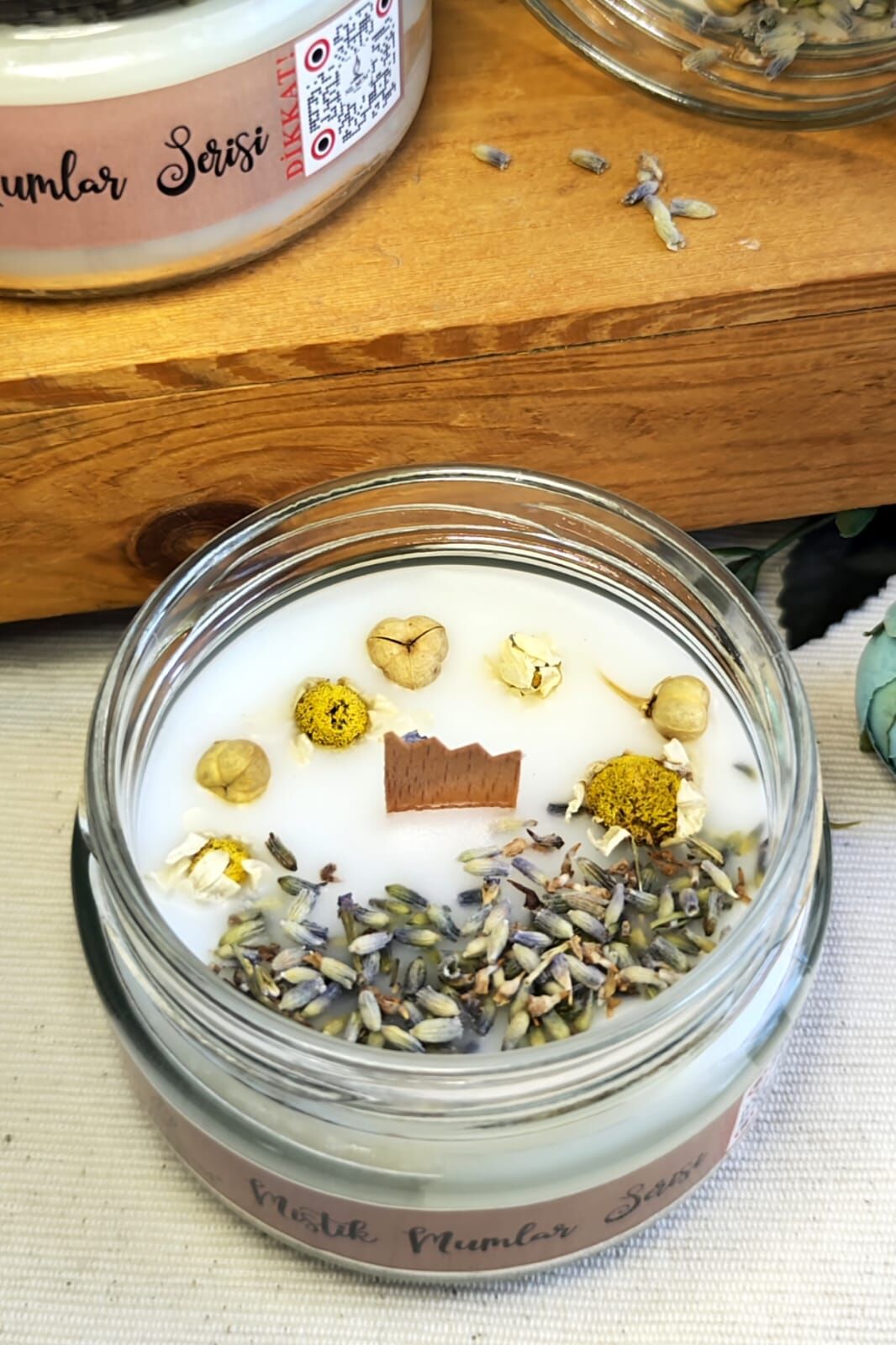 Aromaterapi Arınma Mum Lavanta, Üzerlik ve Papatyalı