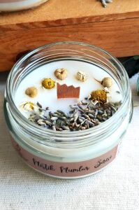 Aromaterapi Arınma Mum Lavanta, Üzerlik ve Papatyalı