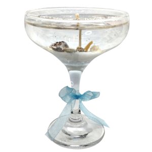 Deniz Konseptli Kadeh Jel Mum 300 gr