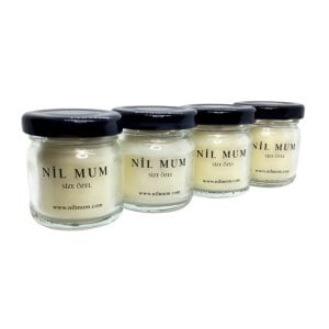 Soya Mum Krem Renkli Kokulu 4 lü Takım