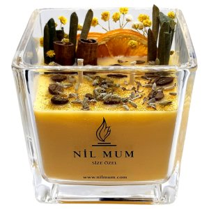 Nil Mum Sonbahar Esintisi Portakal Kokulu Mum | Süper Cup 500 Gr. |