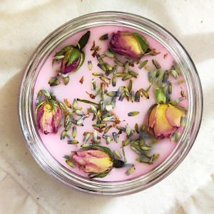 Pembe Düşler Gül Kokulu Mum 300 gr.