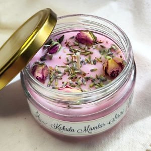 Pembe Düşler Gül Kokulu Mum 300 gr.