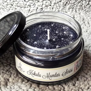 Gecenin Yıldızları Vanilya Kokulu Mum 300 gr.