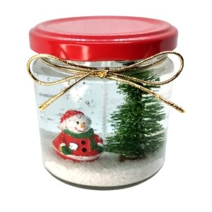 Kardan Adam Biblolu Dekoratif Jel Mum