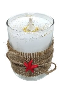 Kokulu Dekoratif Beyaz Mum 130 gr.