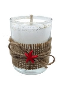 Kokulu Dekoratif Beyaz Mum 130 gr.