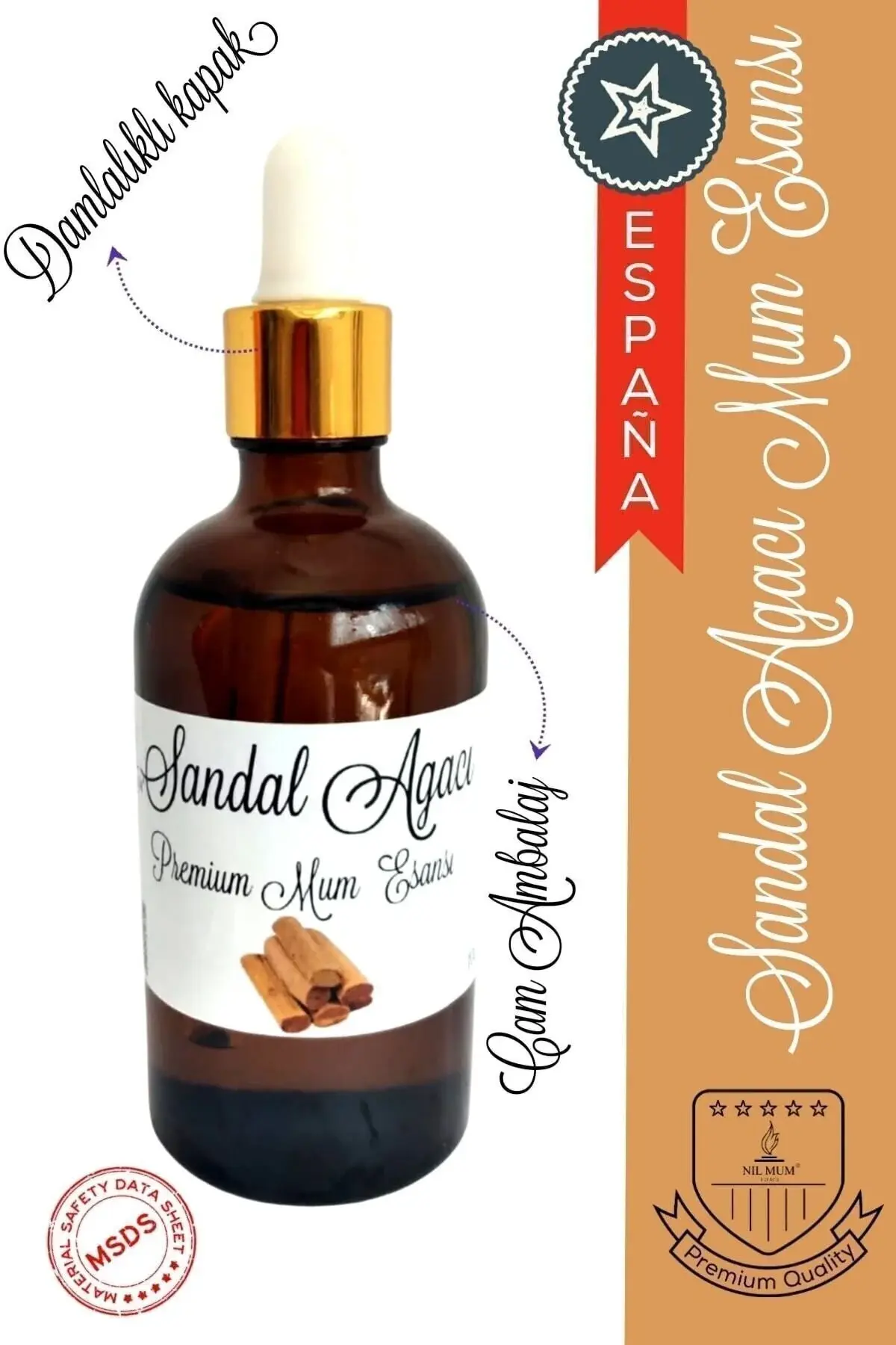 Nil Mum Sandalağacı Mum Esansı 100 ml