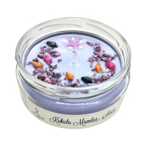 Nil Mum Renkli Deniz Konsept Mor Kokulu Mum 300 gr.