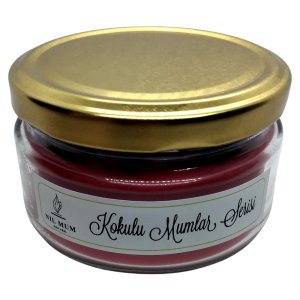 İstanbul Kırmızısı Gül Kokulu Soya Mum 300 gr.