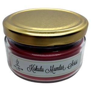 İstanbul Kırmızısı Gül Kokulu Soya Mum 300 gr.