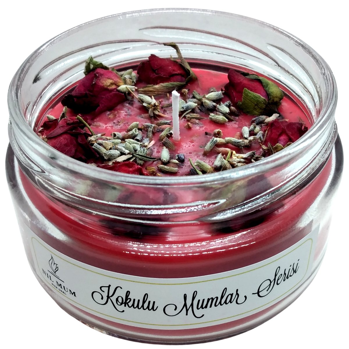 İstanbul Kırmızısı Gül Kokulu Soya Mum 300 gr.