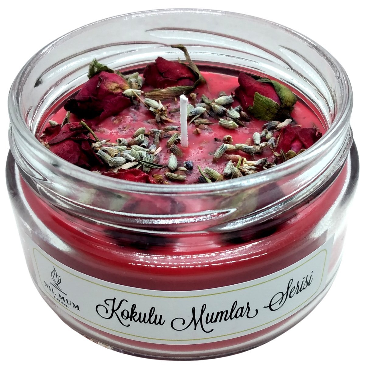 İstanbul Kırmızısı Gül Kokulu Soya Mum 300 gr.