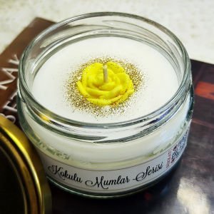 Sarı Papatya Vanilya Kokulu Soya Mumu