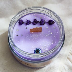 Nazar Tılsımı Lavanta Kokulu Soya Mumu 300 gr.
