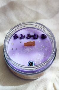 Nazar Tılsımı Lavanta Kokulu Soya Mumu 300 gr.