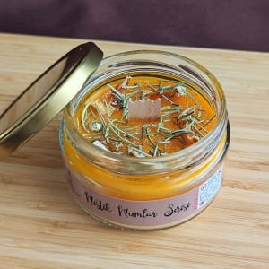 Aşk & Huzur Mumu Biberiye ve Portakal Ritüeli 300 gr.