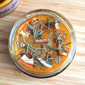 Aşk & Huzur Mumu Biberiye ve Portakal Ritüeli 300 gr.