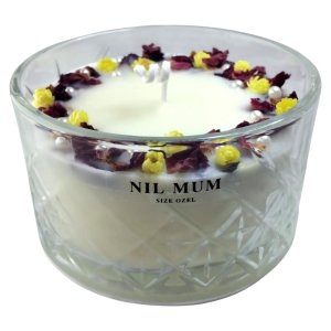 Nil Mum Yaz Güneşi Gül Kokulu Soya Mumu 375 gr.