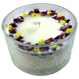 Nil Mum Yaz Güneşi Gül Kokulu Soya Mumu 375 gr.