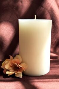 Büyük Beyaz Kütük Mum |süper Blok 550 Gr.|