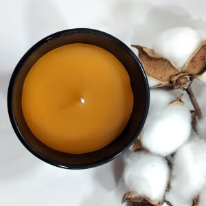 Dekoratif Siyah Cam Doğal Balmumu 300 gr.