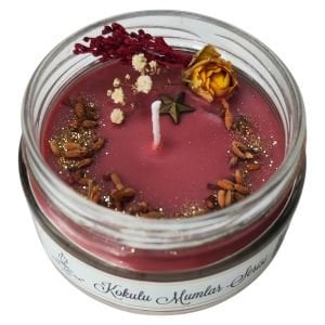 Nil Mum Çikolata Kokulu Romantik Doğal Soya Mumu 300 gr.