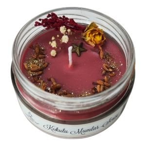 Nil Mum Çikolata Kokulu Romantik Doğal Soya Mumu 300 gr.