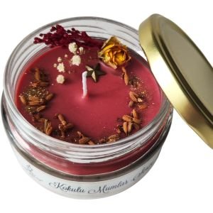 Nil Mum Çikolata Kokulu Romantik Doğal Soya Mumu 300 gr.