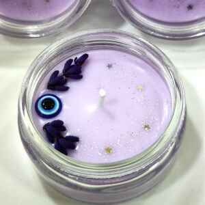 Nazar Tılsımı Lavanta Kokulu Soya Mumu (100 gr)