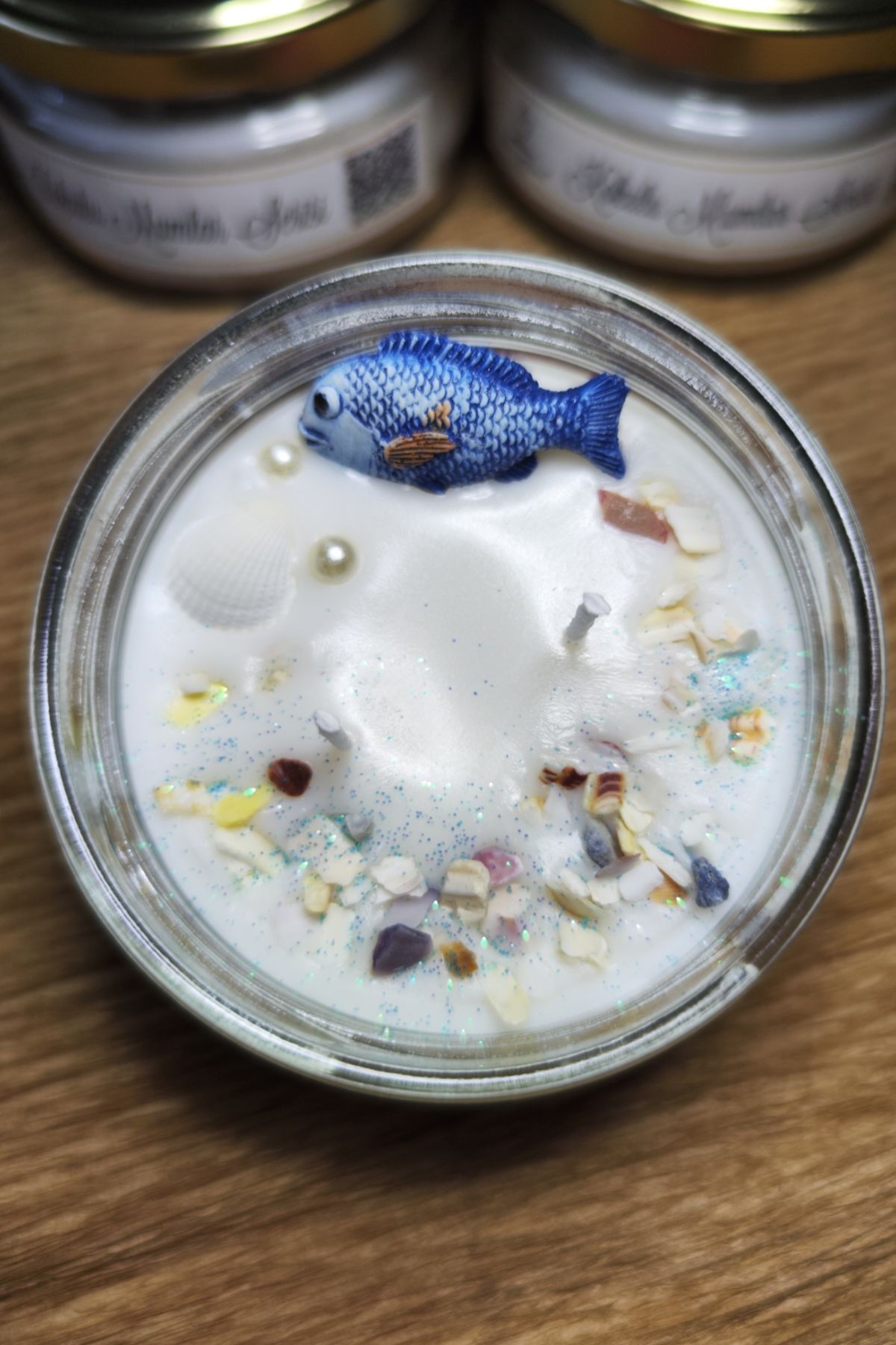 Balık Biblolu Deniz Konsept Soya Mum 300 gr