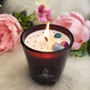 Nil Mum Doğal Taşlı Spiritüel Soya Mumu 320 gr.