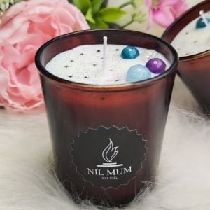 Nil Mum Doğal Taşlı Spiritüel Soya Mumu 320 gr.