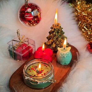 Nil Mum 4 Parça Hediyelik Yeni Yıl ( Noel ) Seti