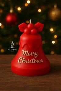 Yeni Yıl Noel Mum Yılbaşı kırmızısı Yılbaşı Çanı merry christmas