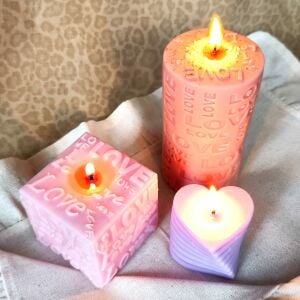 Nil Mum Aşk seti 3 lü mum takımı | Üç mum, bir aşk hikayesi |