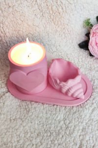 Nil Mum Sevgililer Günü Hediyelik Dekoratif 3 parça set